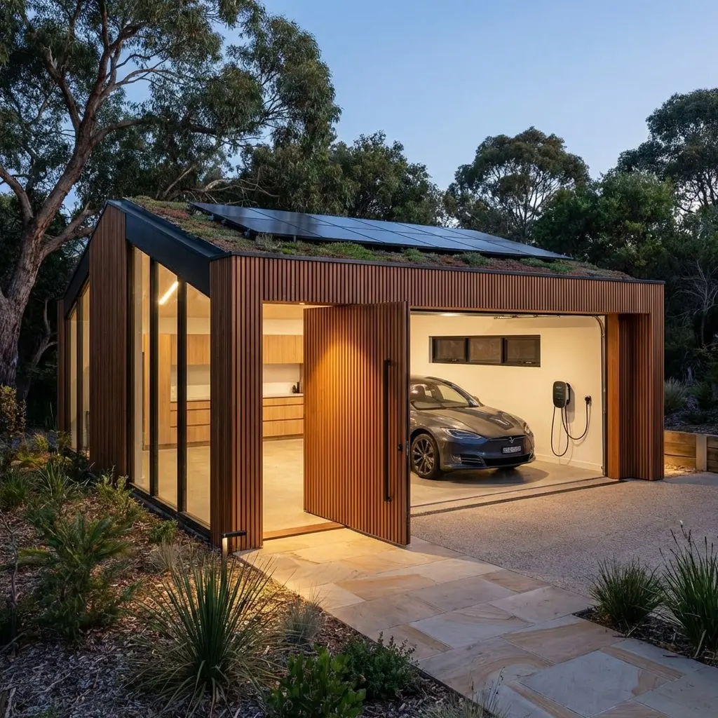 Detached garage addition Chicago IL by EcoBuild Plus