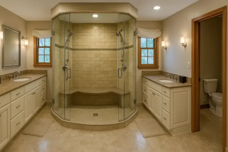 Modern bathroom interior